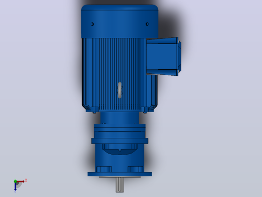 RXF67法兰轴伸式安装斜齿轮减速机RX67-Y4-4P-112M-M1-0°-Φ200俯视缩略图