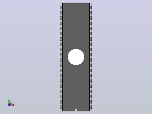 电子器件DIP 40 IC with 0_320in Window前视缩略图