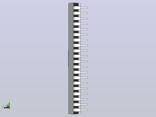 电子器件DIP 40 IC with 0_320in Window右视缩略图