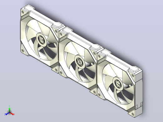 联立UNIFAN 120，IGES的3 x风扇