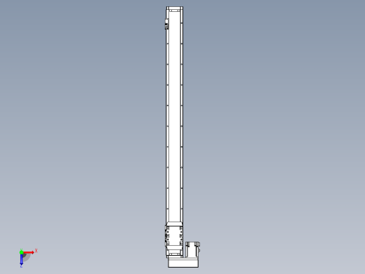 滚珠丝杠直线轴内置导轨TPA-GCR-80-1610C-L1000-ML-M20-N3俯视缩略图