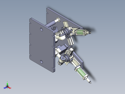 重型车V型推力杆热压夹具