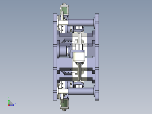 重型车V型推力杆热压夹具左视缩略图