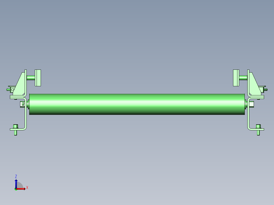 弹簧式释放装置左视图