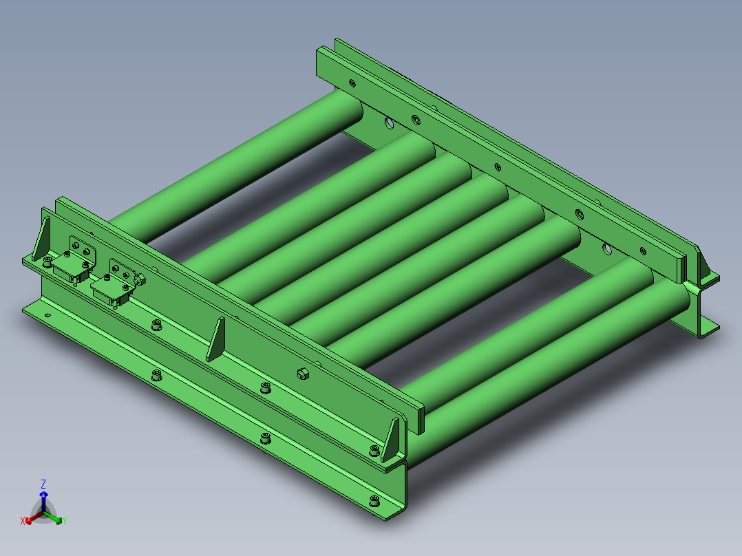 弹簧式释放装置正等轴测图