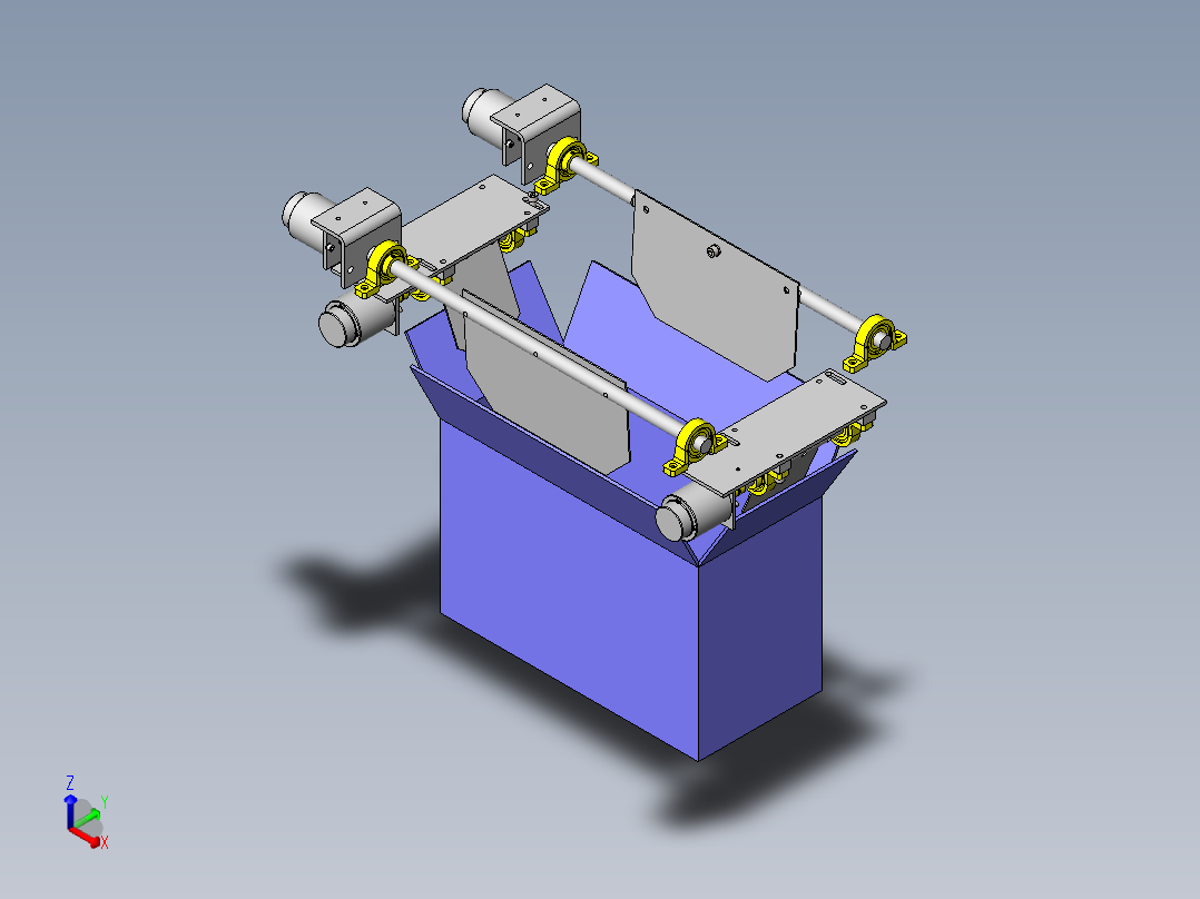 纸箱盖压紧装置