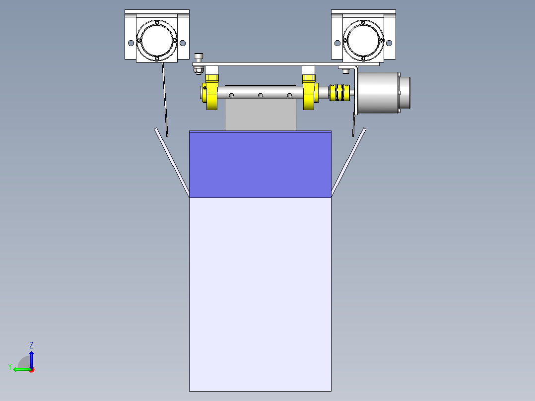 纸箱盖压紧装置左视图