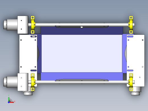 纸箱盖压紧装置俯视缩略图