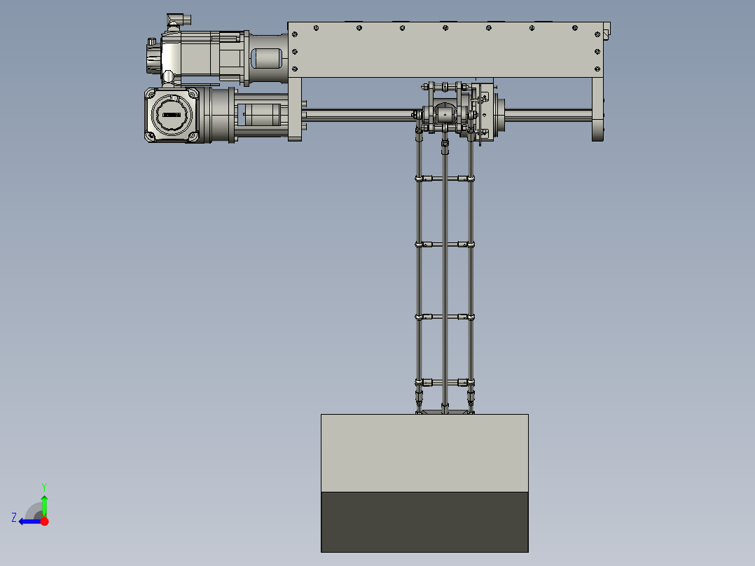并联机器人D2-900-480右视图