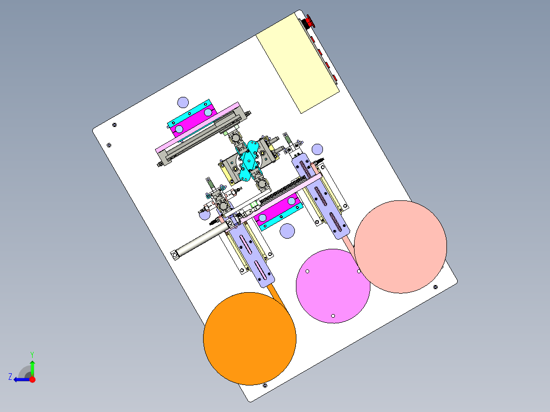 塑胶铆钉组装机右视图