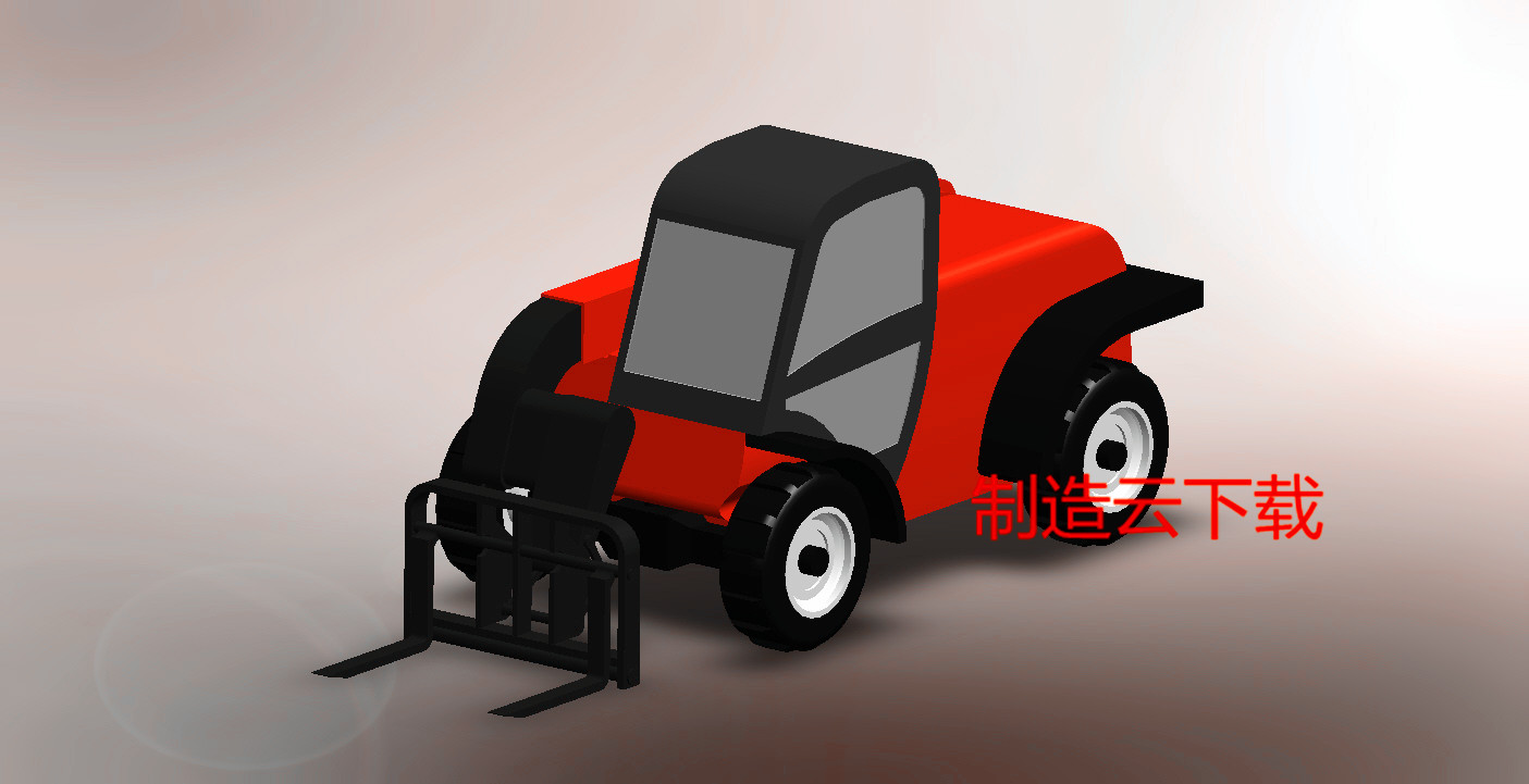 工程叉车3D模型3D模型