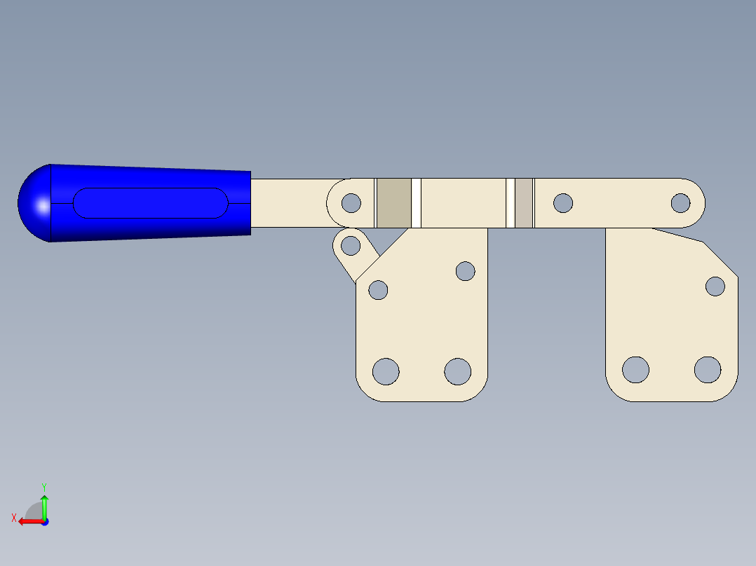 SolidWorks快速夹钳后视图