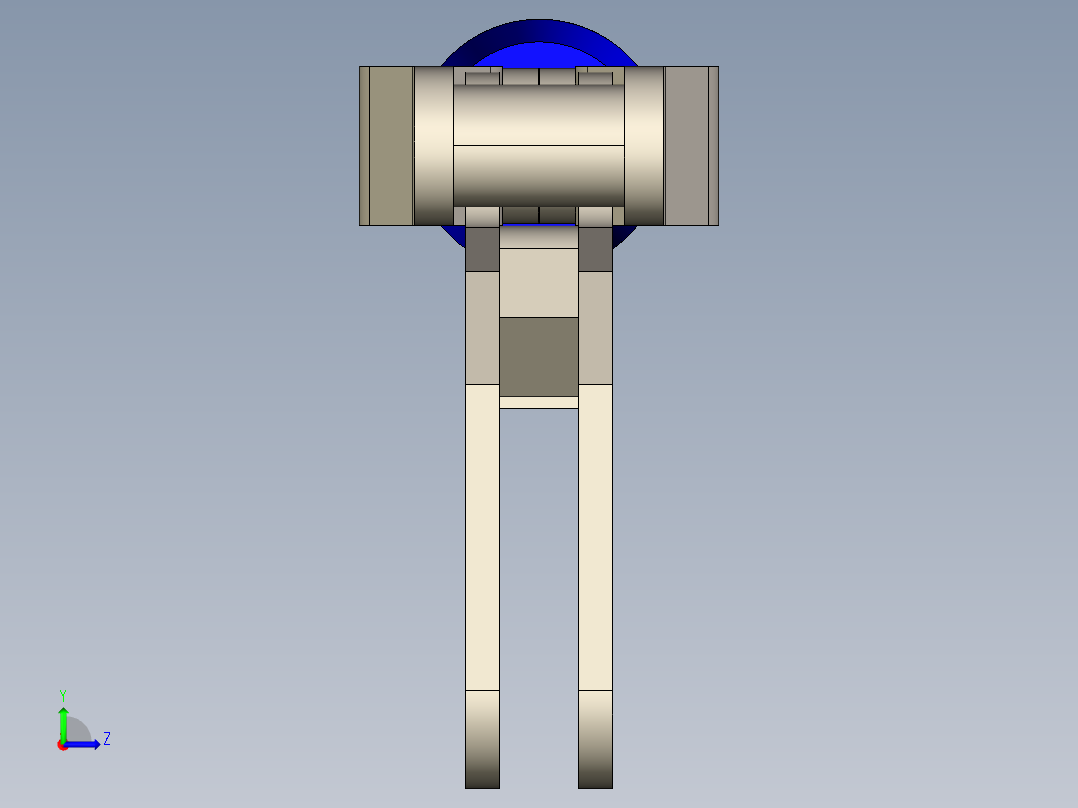 SolidWorks快速夹钳左视图