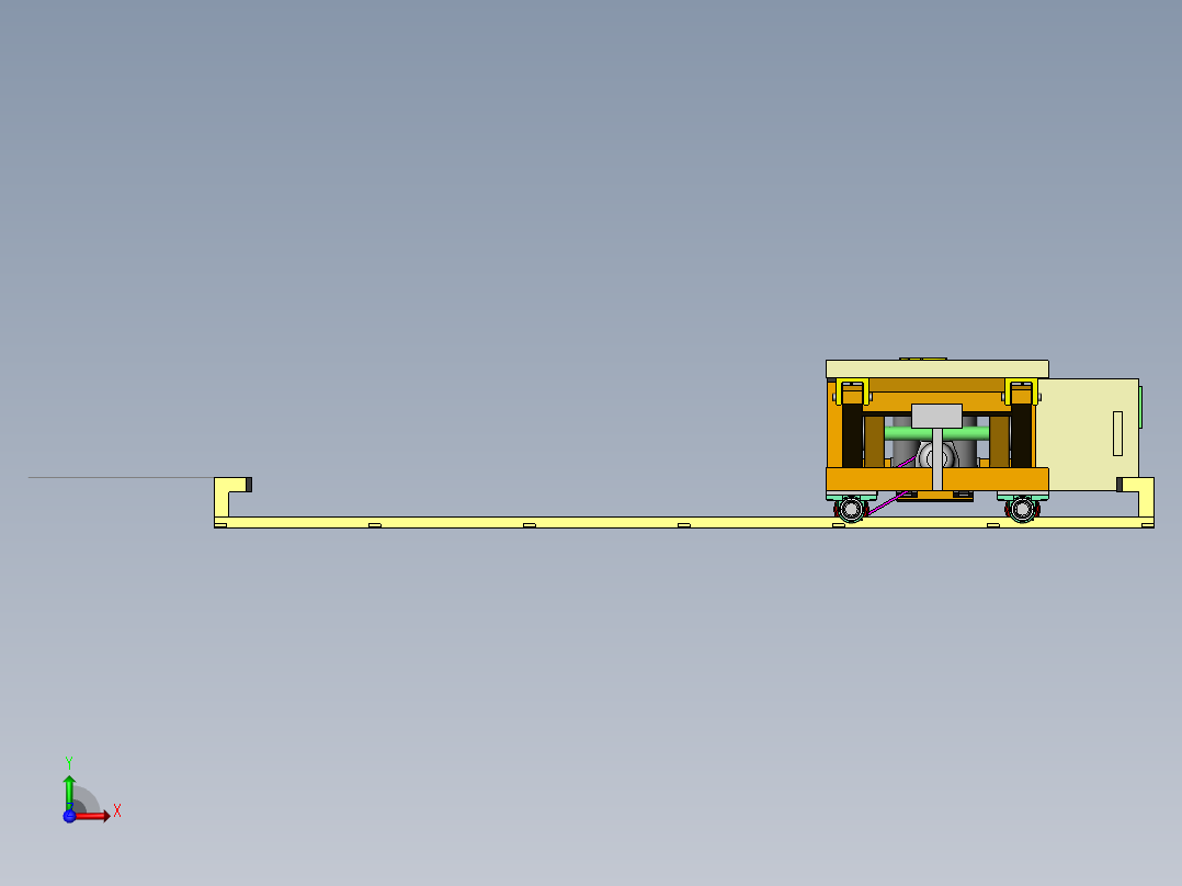 F416 液压升降台sw前视图