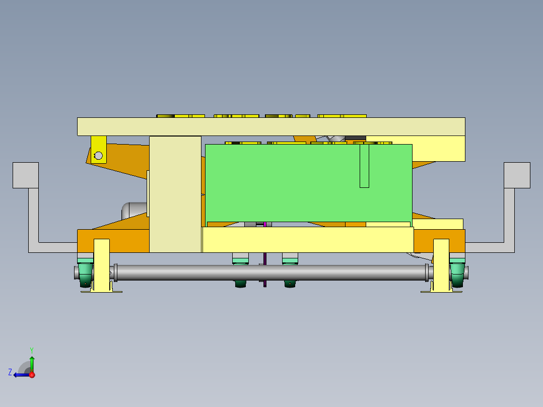 F416 液压升降台sw右视图