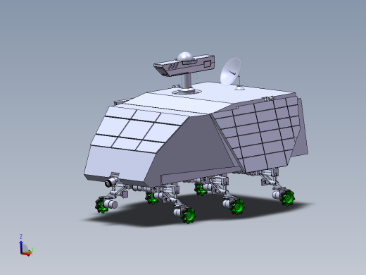 基于四杆机构轮足复合式机器人3d图纸全套麦克纳姆四驱轮2d+3d图