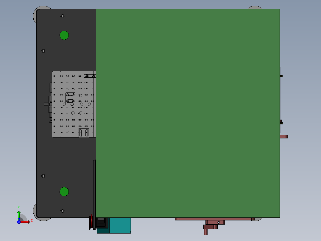 自动贴膜机 带工程图前视图