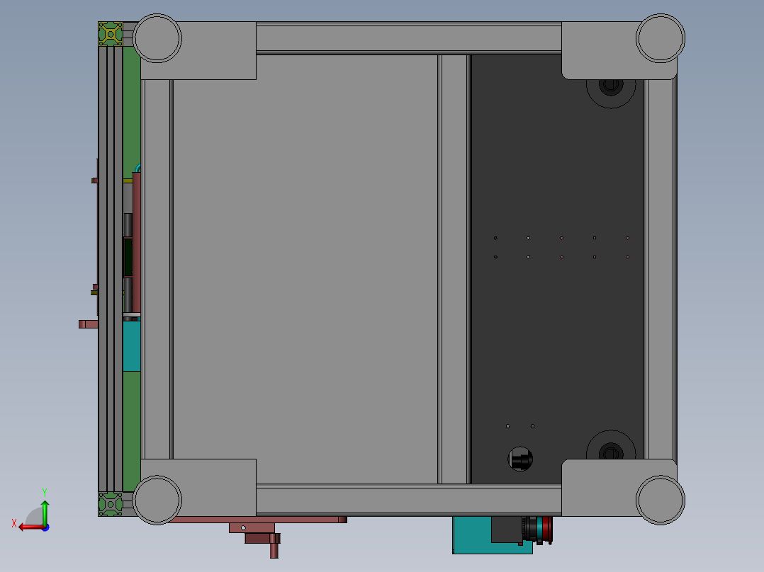 自动贴膜机 带工程图后视图