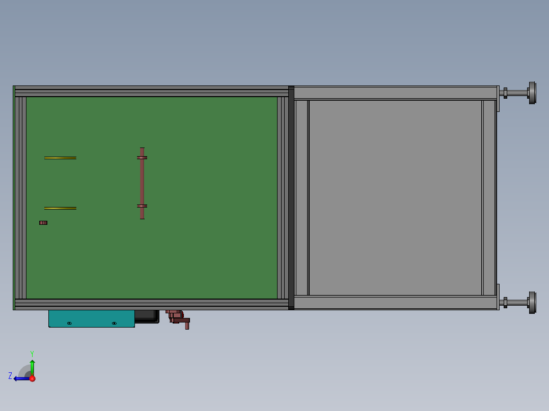 自动贴膜机 带工程图右视图
