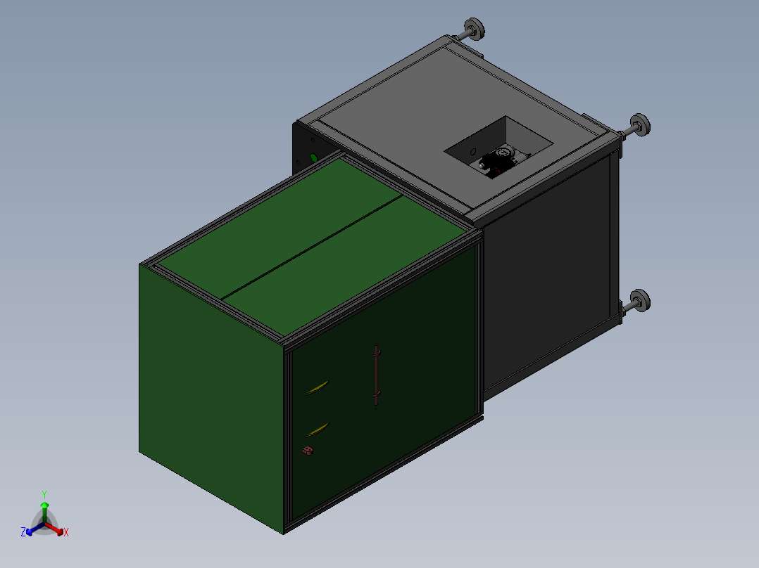 自动贴膜机 带工程图正等轴测图