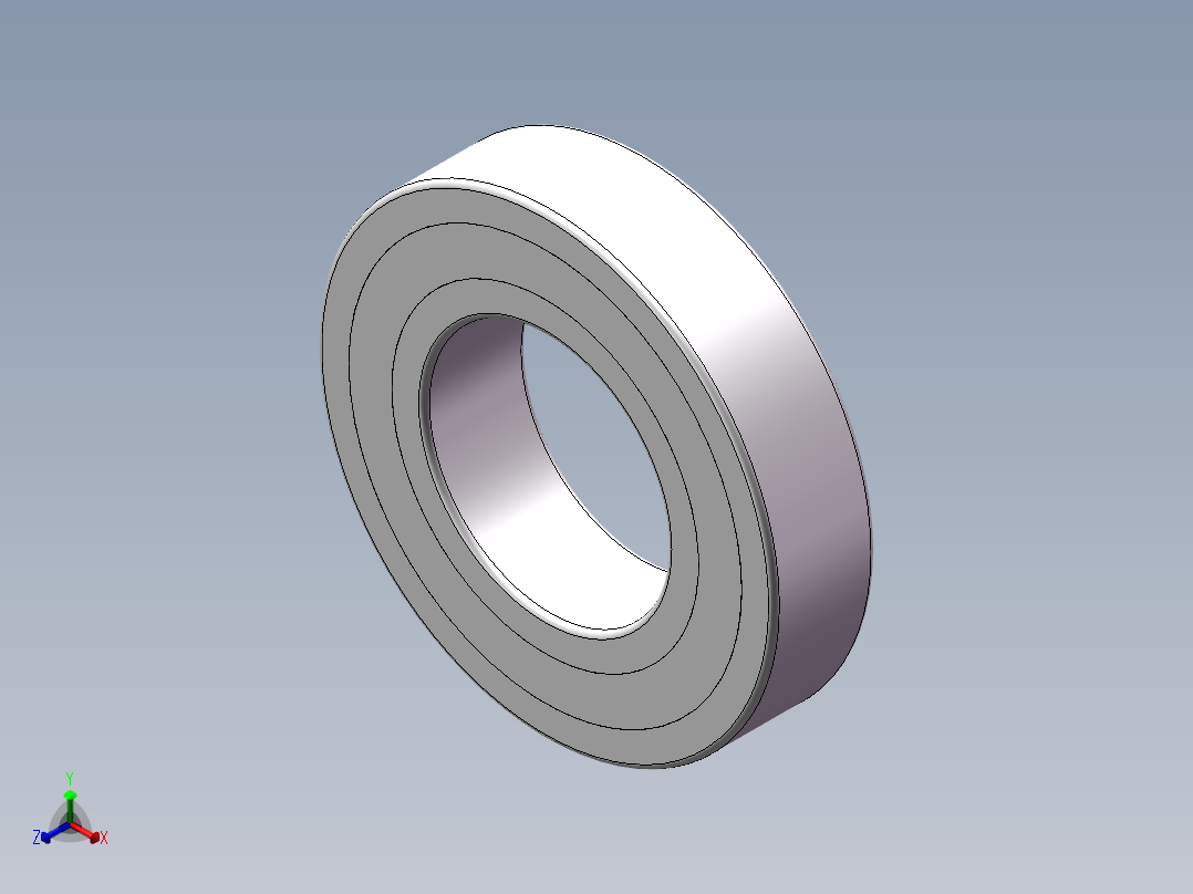 滚动轴承6309（120）+24. 3.7+002正等轴测图