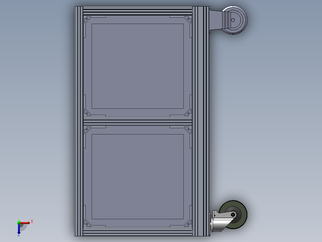 APAS振动机柜俯视图