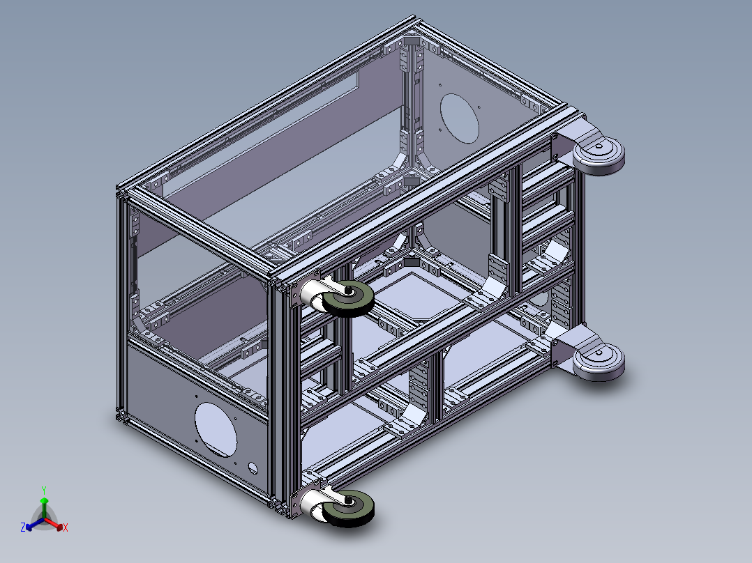 APAS振动机柜正等轴测图