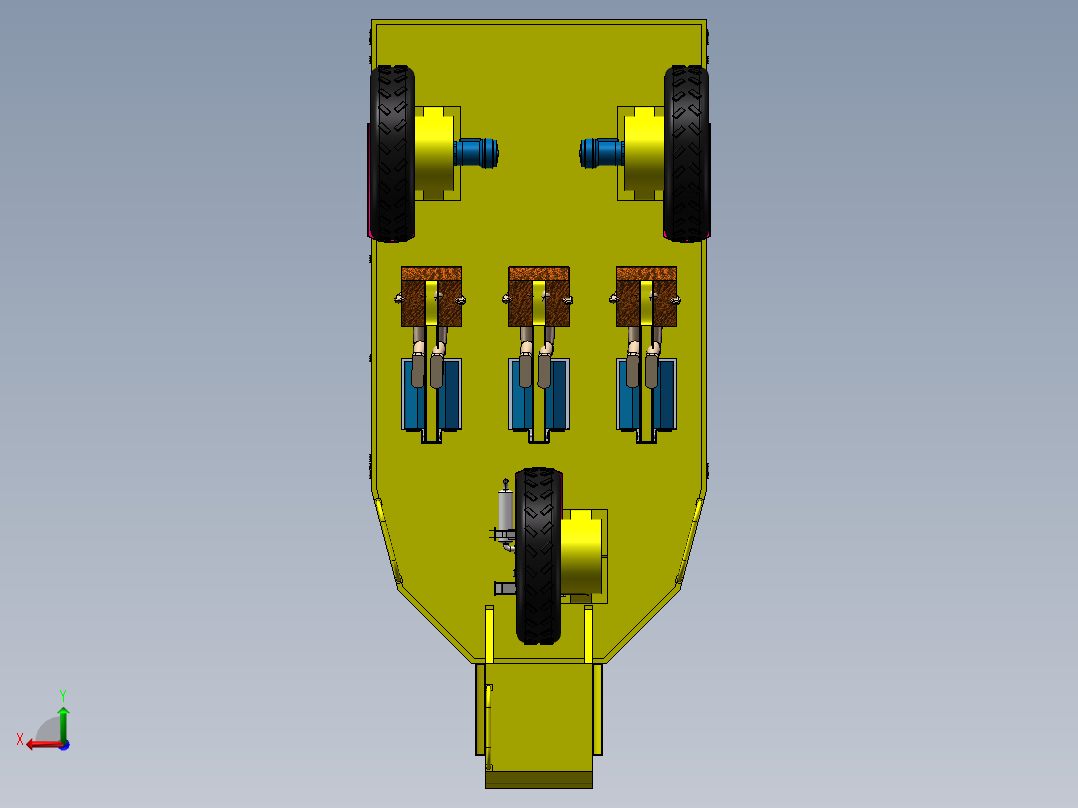 半人工烟叶采收机120后视图