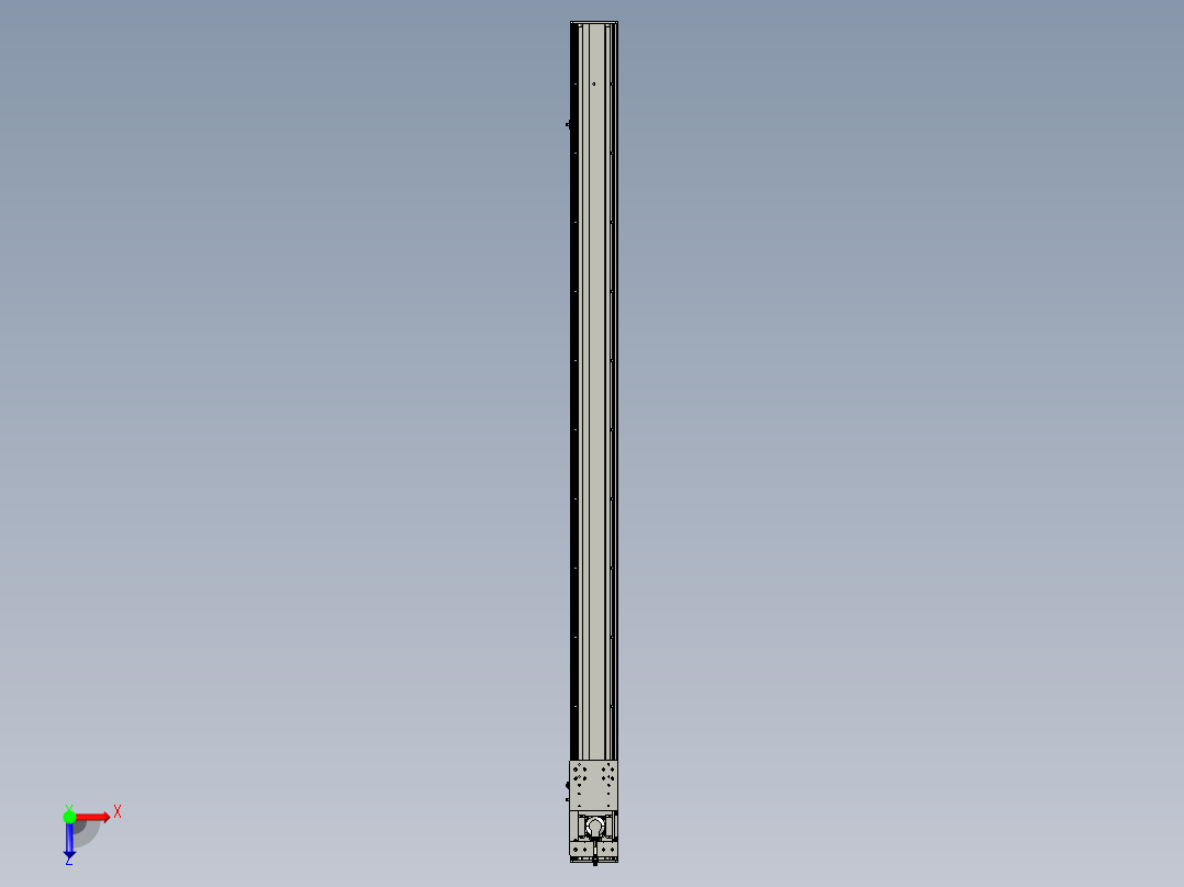 东锦齿条传动DH136G-S2100-BU-减速机+P400W俯视图