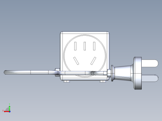 方形插线板 SW STP后视缩略图