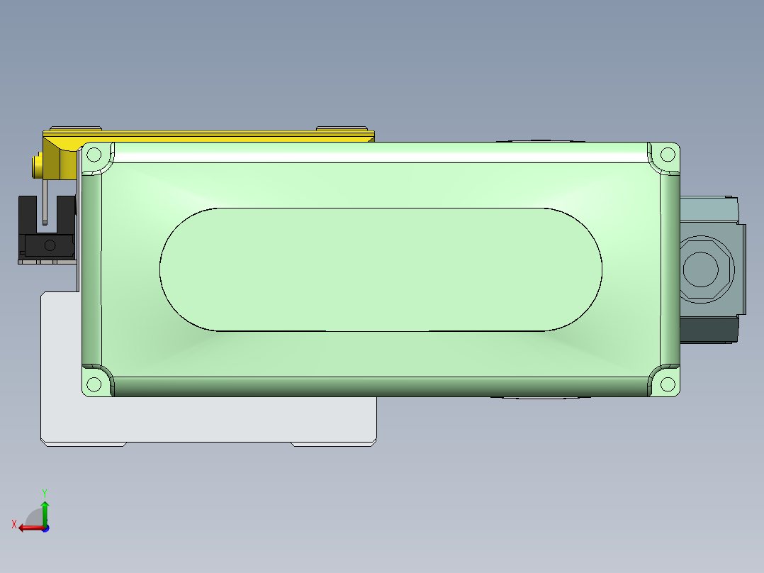 GTH内嵌丝杆全封闭GTH8S-BL-400W后视图