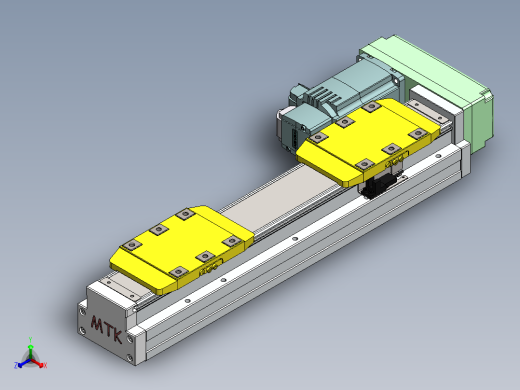 GTH内嵌丝杆全封闭GTH8S-BL-400W正等轴测缩略图