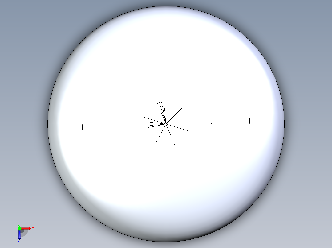 CPVC管件20-Sch80_Cap_FPT_9848-002_0.25in俯视图