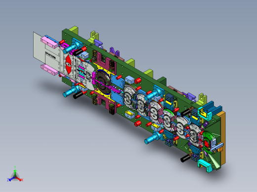 汽车车身钢板多工位级进模