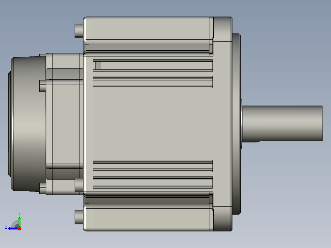 电机MS6G-130TL25B2-21P0右视图