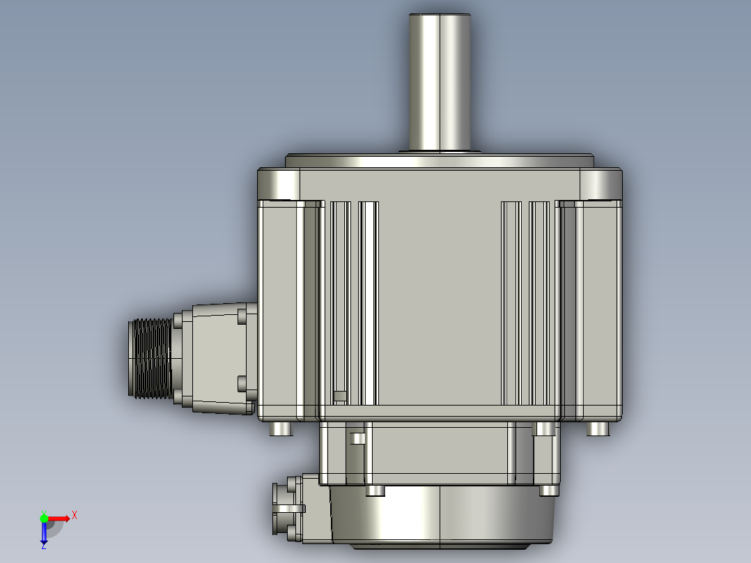 电机MS6G-130TL25B2-21P0俯视图