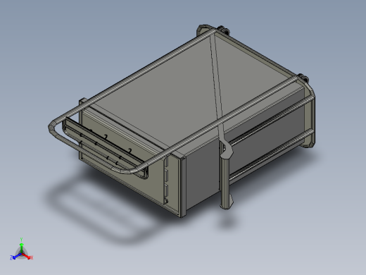 医疗服务手推车 3正等轴测缩略图