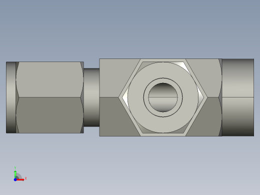卡套式工业通用硬管接头6_mbu-s前视缩略图