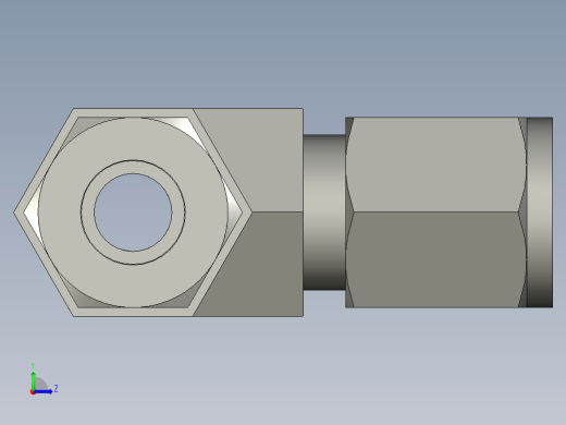 卡套式工业通用硬管接头6_mbu-s左视缩略图