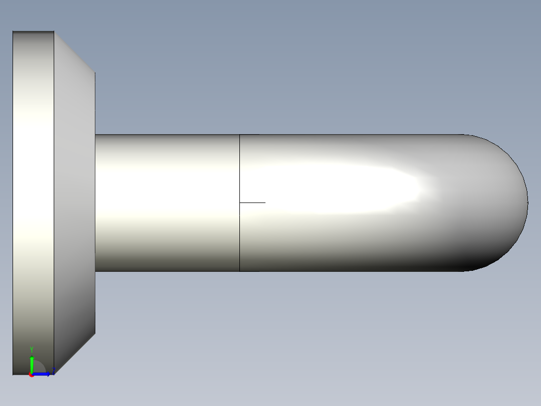 取手(不銹鋼)EB(A)-3D多系列多零件图纸模型左视图