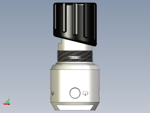 4端口单级管线调节器用于纯净、惰性、易燃、氧化性气体和气体混合物的气体供应系统后视缩略图