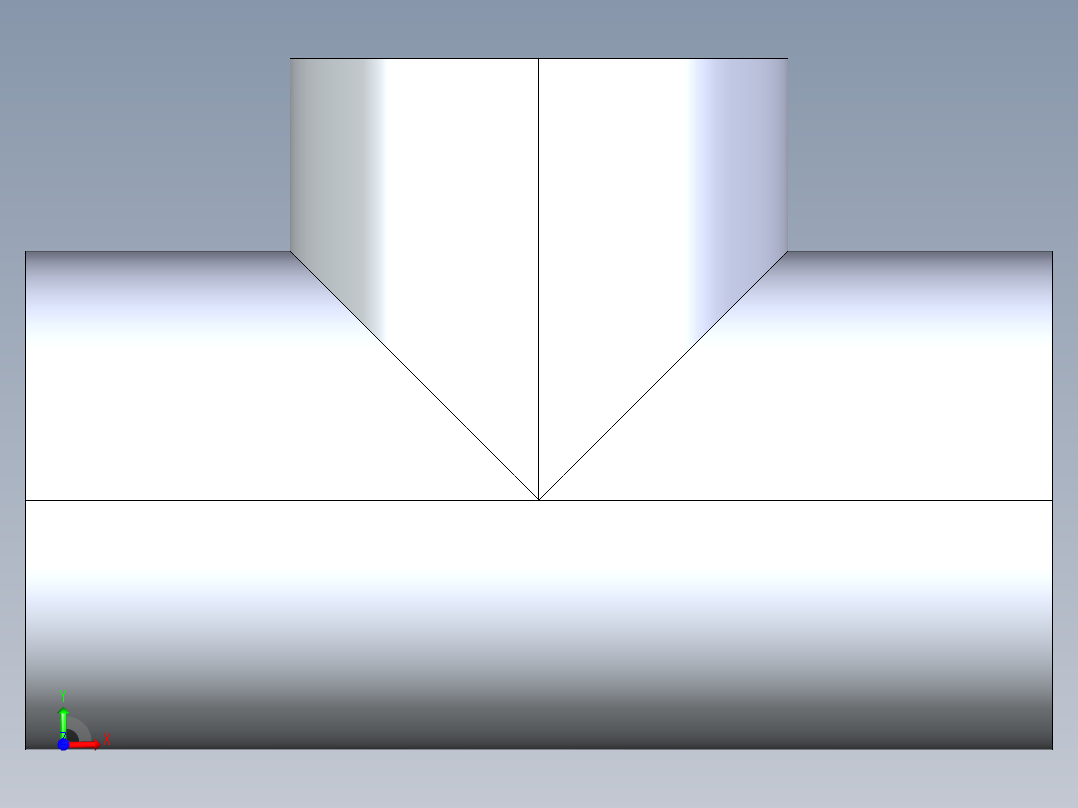 聚氯乙烯配件03-Sch80_Tee_SxSxFPT_802-015_1.5in前视图