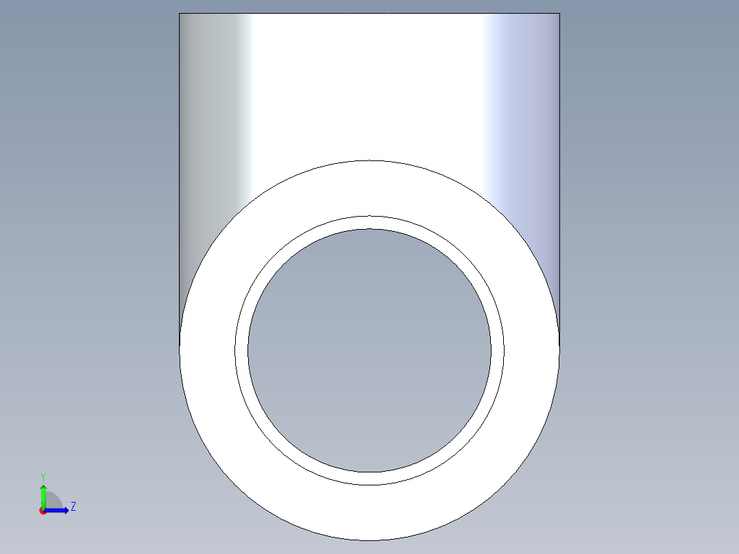 聚氯乙烯配件03-Sch80_Tee_SxSxFPT_802-015_1.5in左视图