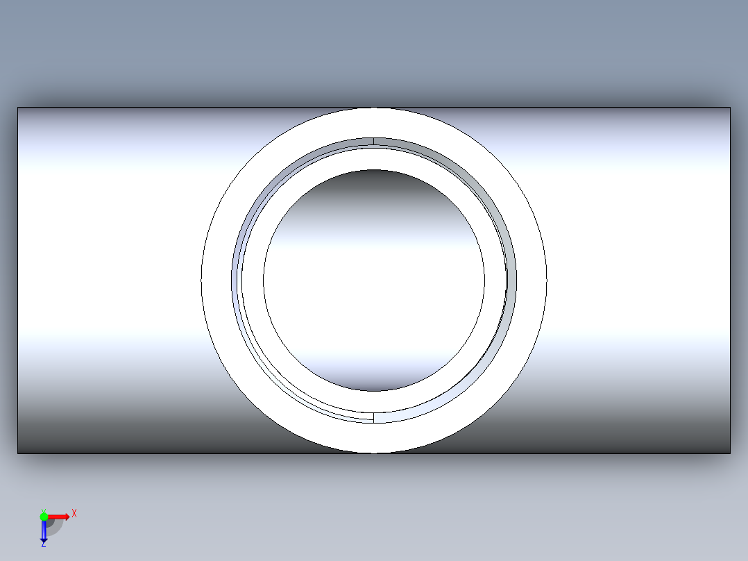 聚氯乙烯配件03-Sch80_Tee_SxSxFPT_802-015_1.5in俯视图