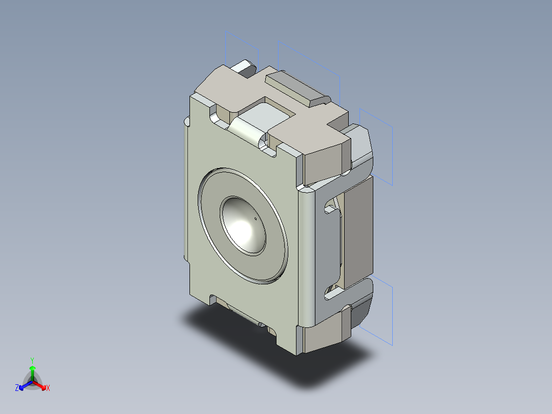 开关继电器保护 SM-PTS820J15K正等轴测图