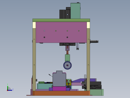 聚合物电池FPC桌面式半自动折弯机左视缩略图