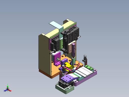 聚合物电池FPC桌面式半自动折弯机正等轴测缩略图