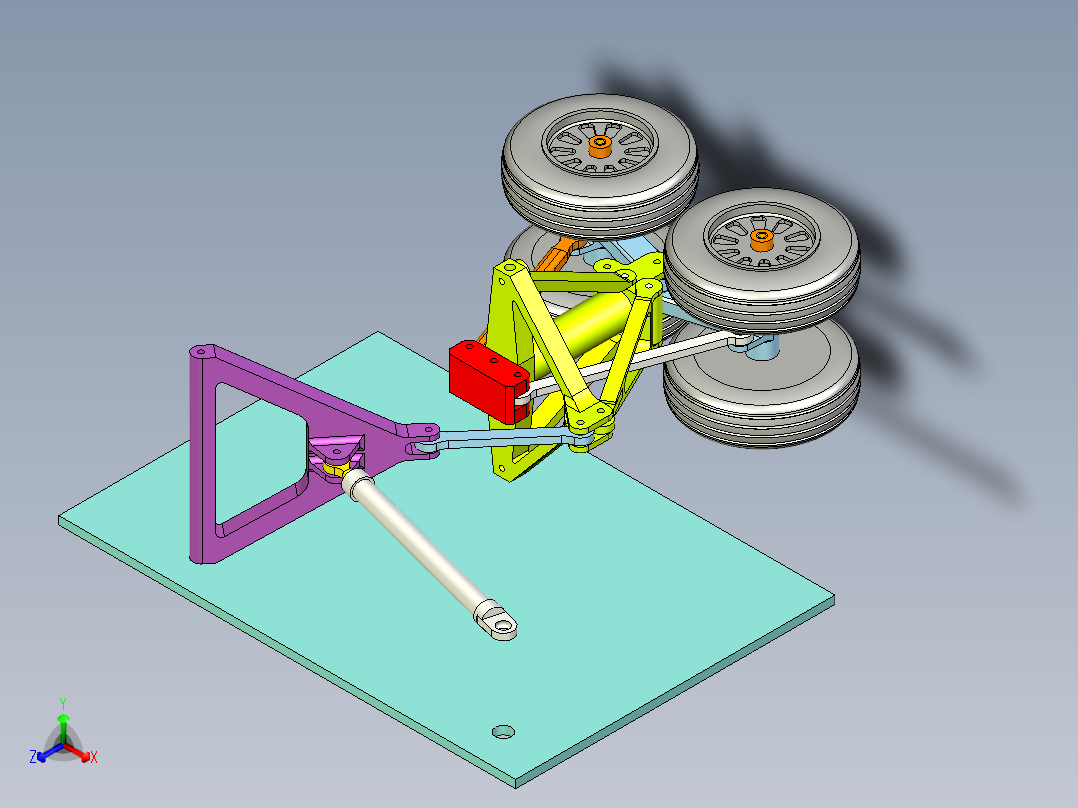 M-50 后起落架主视图