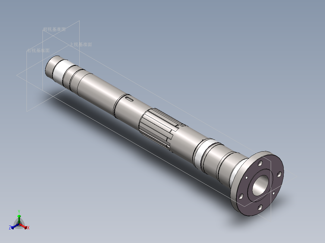 主轴正等轴测图