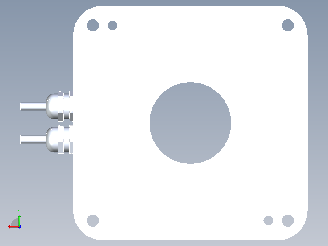 120-009直驱电机后视图